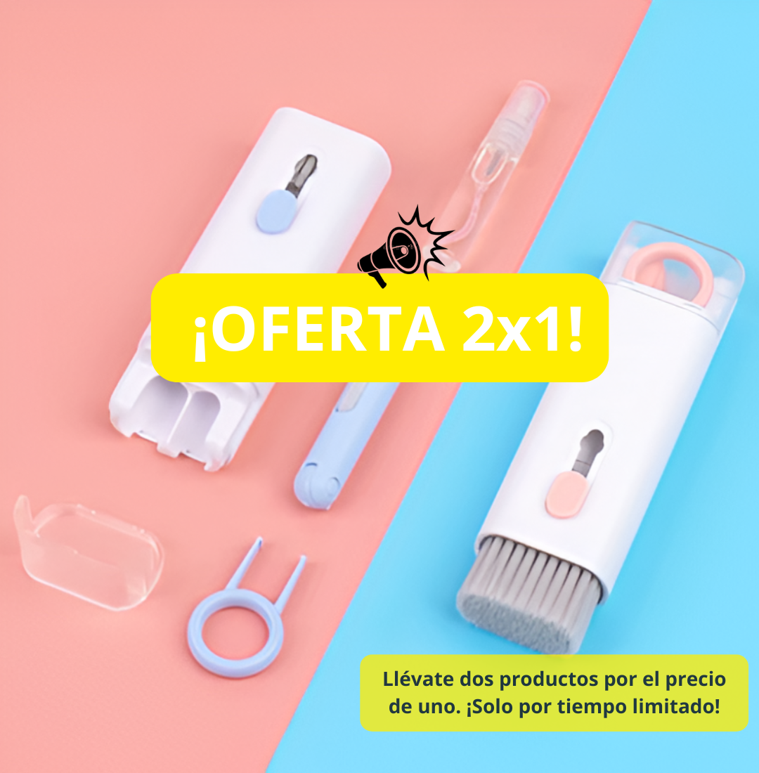KIT DE LIMPIEZA PORTÁTIL MULTIFUNCIONAL 7 EN 1